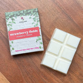 Natural Wax Melt Strawberry Fields - Long-Lasting Fragrance (Up to 100 Hours) - Plastic-Free