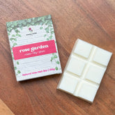 Natural Wax Melt Rose Garden - Long-Lasting Fragrance (Up to 100 Hours) - Plastic-Free