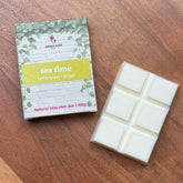 Natural Wax Melt Tea Time - Long-Lasting Fragrance (Up to 100 Hours) - Plastic-Free