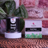 Bad Boy Scented Candle – Bergamot; Spices & Amber | Natural Wax
