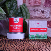 Strawberry Fields Scented Candle – Juicy Berries & Soft Vanilla | Natural Wax