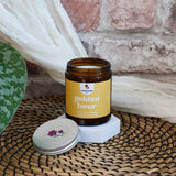 Golden Hour Amber Candle – Honey & Tobacco Warm Scent | Cosy Vegan Candle