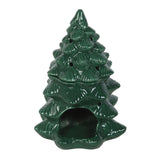 Green Fir Tree Wax Melt Burner – Ceramic Christmas Wax Warmer