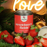 Strawberry Fields Scented Candle – Juicy Berries & Soft Vanilla | Natural Wax