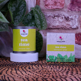 Tea Time Scented Candle – Citrus Zest & Spiced Woods | Natural Wax